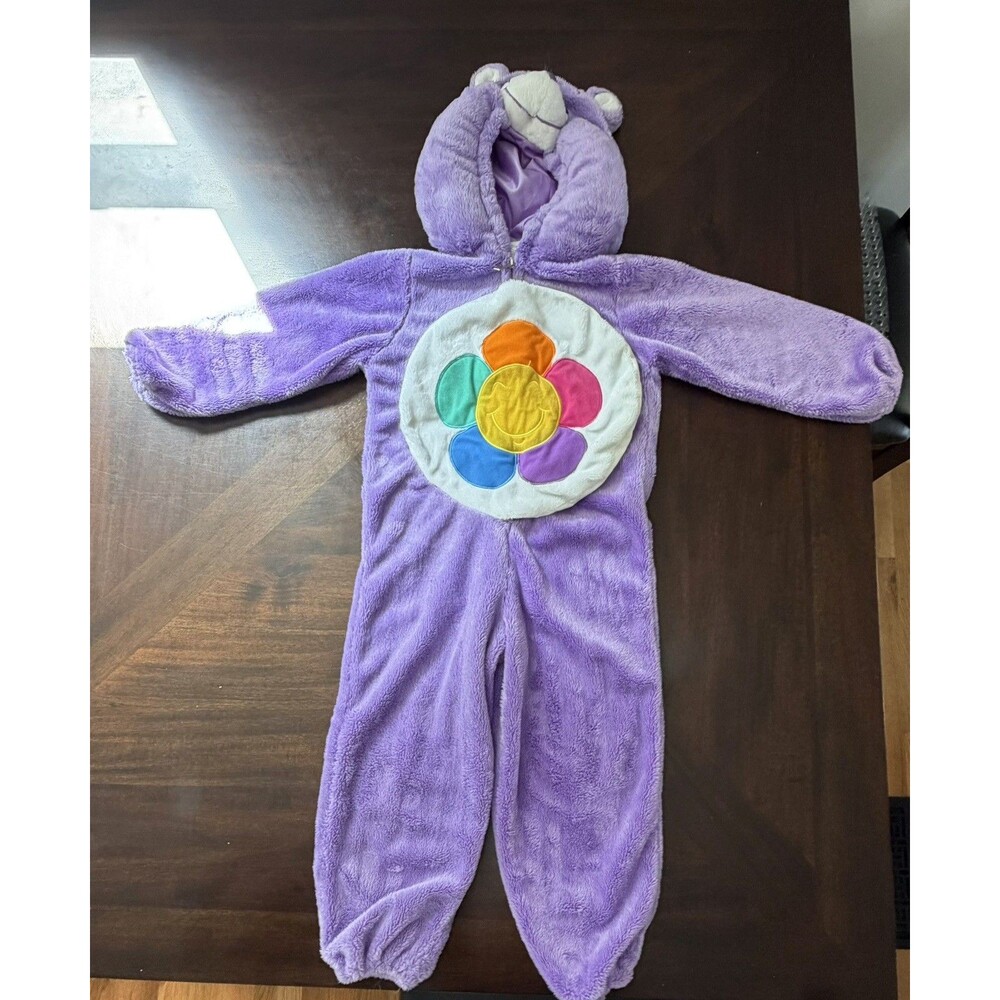 Harmony Bear Kids 3-4T purple Care Bears Halloween Costume 1 Piece Plush